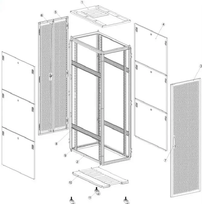 Rack disassembly diagram